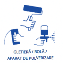 Gletiera/Rolă/Aparat de pulverizare