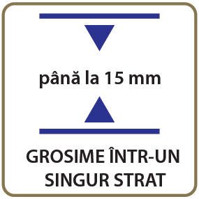 grosime intr-un singur strat